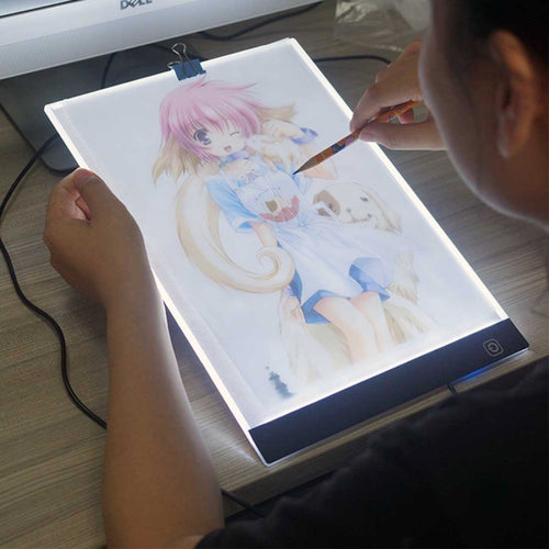 5W 3.5mm Ultra-thin USB A4 Paper LED Copy Pad Dimmable Digital Board Copy Desk Art Drawing Tracing Stencil Table Board