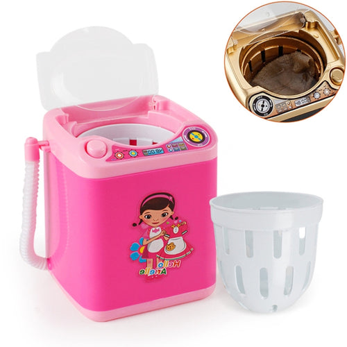 Mini Multifunction Kids Washing Machine Toy Beauty Sponge Brushes Washer