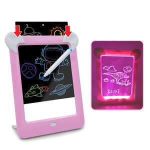 LED Luminous Drawing Board Electronic Fluorescent Writing Board Children Light Painting Message Board