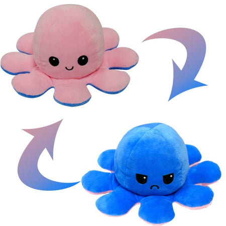 Flipped Octopus Doll Double-Sided Flipping Doll Plush Toy