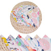 10 PCS Baby Cotton Saliva Handkerchief Cartoon Small Square Face Towel Color Random Delivery