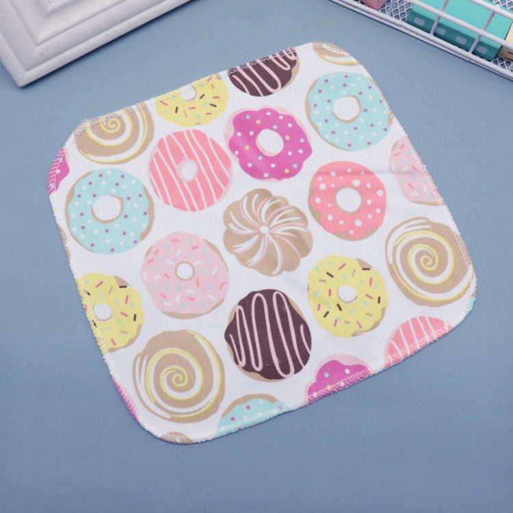 10 PCS Baby Cotton Saliva Handkerchief Cartoon Small Square Face Towel Color Random Delivery