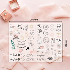 230 PCS Wedding Planning Stickers Engagement Planning Sticker Pack