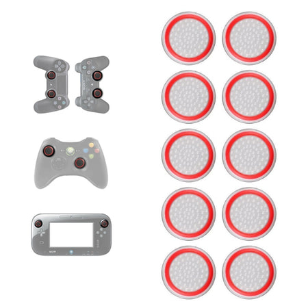 10 PCS Gamepad Silicone Luminous Button Cap Rocker Cap For PS5/PS4/PS3/ONE/360/PRO/series X/S