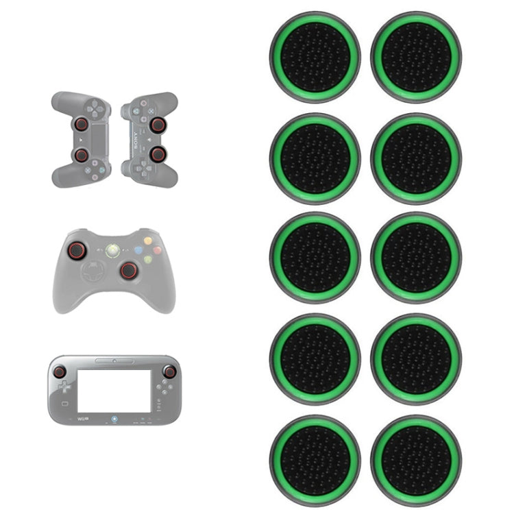 10 PCS Gamepad Silicone Luminous Button Cap Rocker Cap For PS5/PS4/PS3/ONE/360/PRO/series X/S