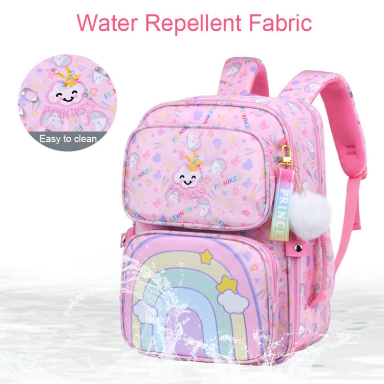 5177 Cute Unicorn Pattern Waterproof Breathable Student Schoolbag, Size: