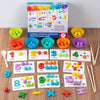 Children Number and Color Matching Clip Beads Enlightenment Teaching Aids Puzzle Early Education Toys