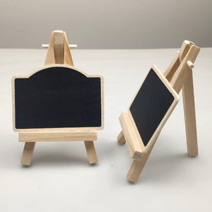 191288 Small Party Shop Message Blackboard Ornaments Pine Tripod Decorative Message Board