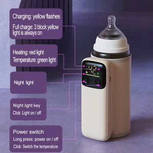 18W Fast Charging Baby Bottle Warmer With Digital Display