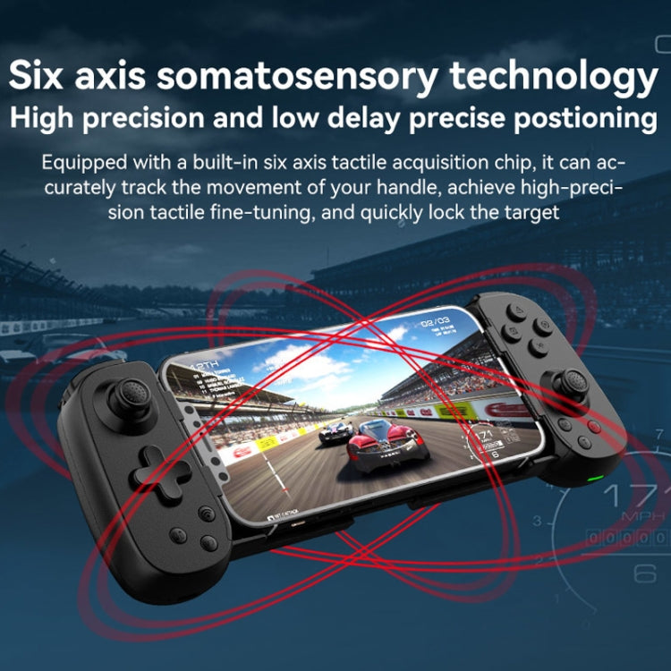 D6  Bluetooth Retractable Gamepad Dual Hall Six-Axis Somatosensory For Android/IPhone /Switch