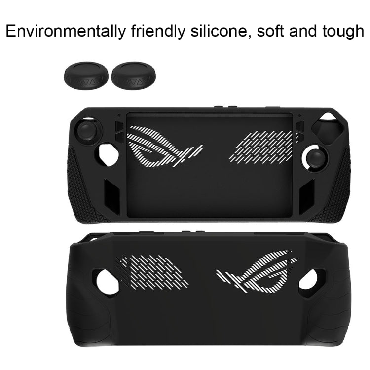 For ASUS ROG Ally Game Console Silicone Protective Cover + Button Cap Set Pocket Gaming Accessories