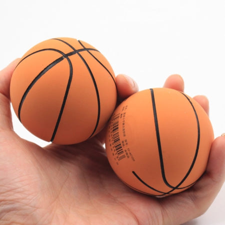 2pcs 6CM Mini Rubber Basketball Decompression Vent High Elastic Toy