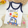 Children Cotton Sleeveless Vest Crew Neck Summer Sports Style Tank Tops