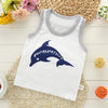 Children Cotton Sleeveless Vest Crew Neck Summer Sports Style Tank Tops