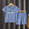 Boys Ice Silk Summer T-Shirt and Shorts Set Clothing Sets