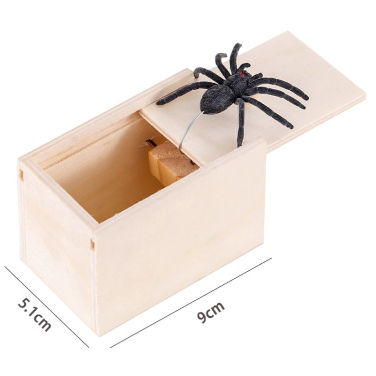 Spider Wooden Box April Fool Day Gift Scare Toys Magic Complications Props