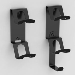 For Xbox / PS5 / Switch 3 In 1 Dual Controller, Earphone Wall Mount Storage Bracket With Anti-Slip Pad