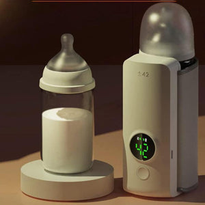 18W 6000mAh Baby Bottle Warmer With Digital Display 6 Levels Temperature Adjustment