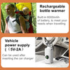 18W 6000mAh Baby Bottle Warmer With Digital Display 6 Levels Temperature Adjustment