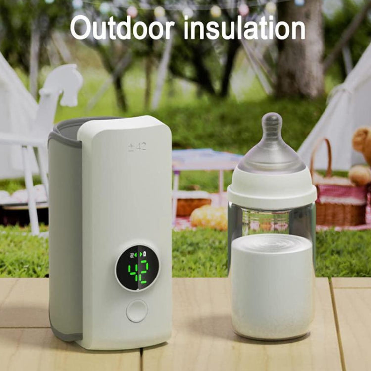 18W 6000mAh Baby Bottle Warmer With Digital Display 6 Levels Temperature Adjustment