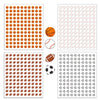 20Sheets /Pack  (2400 Stickers Total) Sports Ball Stickers for Scrapbooking, Crafting