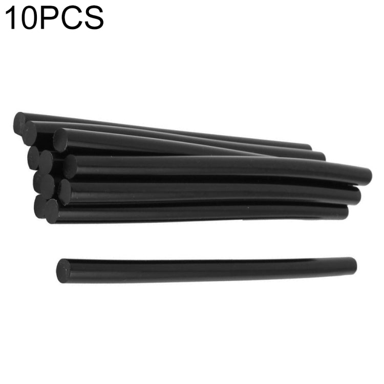 10 PCS 11mm Dia Soldering Iron Black Hot Melt Glue Sticks, Length:  270mm